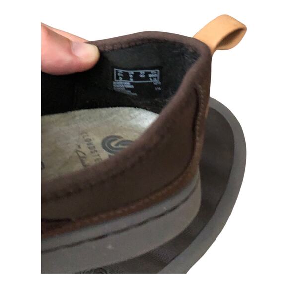 CLARKS Unstructured Womens Size 9 M Brown Un Adorn Leather Slip On Loafers Shoes - Picture 9 of 9